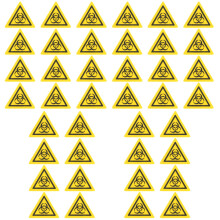40Pièces Marqueurs Danger Jaunes Pièce Sécurisée