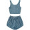 Conjunto de pijama de punto acanalado con botones 2