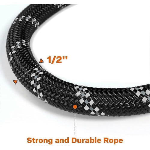Rope Dog Leash 6 FT with Comfortable Padded Handle, Highly Reflective Threads Dog Leash 2