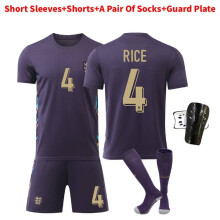 (Number 4,Kid 24)Ensemble maillot avec tissu polyester manches courtes vĂŞtements de football pour homme femme et