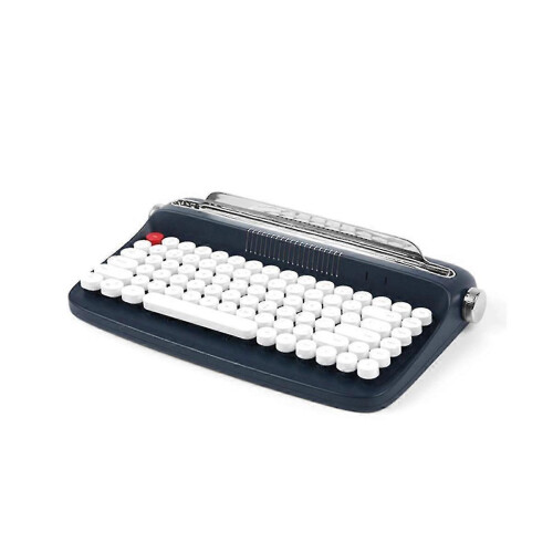 Bluetooth Wireless Keyboard Office Typewriter Mechanical Feel Tablet Universal Retro Round Keycap N 2