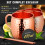 Χειροποίητο σετ ποτηριών Moscow Mule 500ml με φινίρισμα χαλκού, σετ 4 τεμαχίων 2