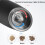 Ηλεκτρικός μύλος πιπεριού Gravity σετ 2 τεμαχίων 150ml, ανθεκτικός κεραμικός μύλος, φω 3