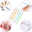 Κιτ Nail Art με πινέλα βαφής, ταινία ρίγας, κουτιά με στρας και φύλλα αλουμινίου, 1 σετ 4