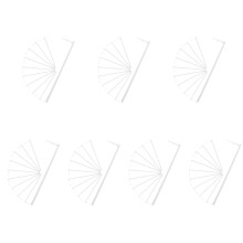 70Pcs White PVC Windmill Rods for Garden DIY Decorative Pinwheel Parts