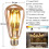 Λαμπτήρας LED E27 Vintage 4W Ζεστό Κίτρινο, 6 τεμάχια, Εσωτερικός Διακοσμητικός Φωτισμό 2