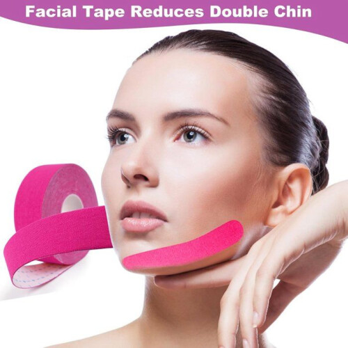 Αυτοκόλλητα επιθέματα lifting προσώπου 2,5 cm x 5 m Αντιρυτιδική ταινία προσώπου για 2
