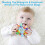 Παιχνίδια Montessori Sensory για μωρά, ασφαλής δακτύλιος οδοντοφυΐας για νεογέννητα 0 έως 4