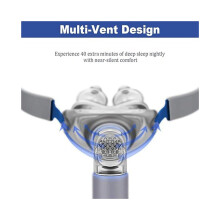 Mască nazală CPAP cu cască și pernă nazală, model P2, set complet de accesorii CPAP pentru dispozitive de 22 mm