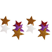 140Pièces Stickers Autoadhésifs Forme Étoile Couleurs Vives Pour Mur