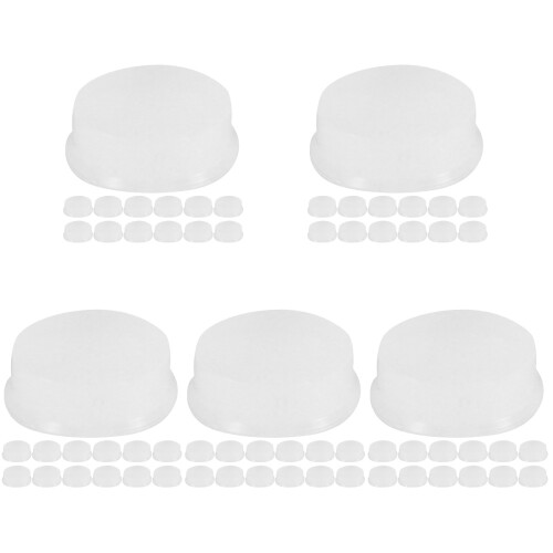 120Pièces Pièces Réparation Flûte Bouchons Silicone Transparent