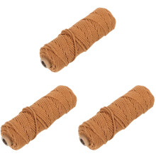 3Rouleaux Corde Coton Douce Beige Usage Animal DIY