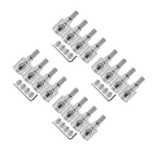 4Sets Durable Silver Brass Electrical Terminal Connectors Kit for Cars