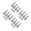 4Sets Durable Silver Brass Electrical Terminal Connectors Kit for Cars 1