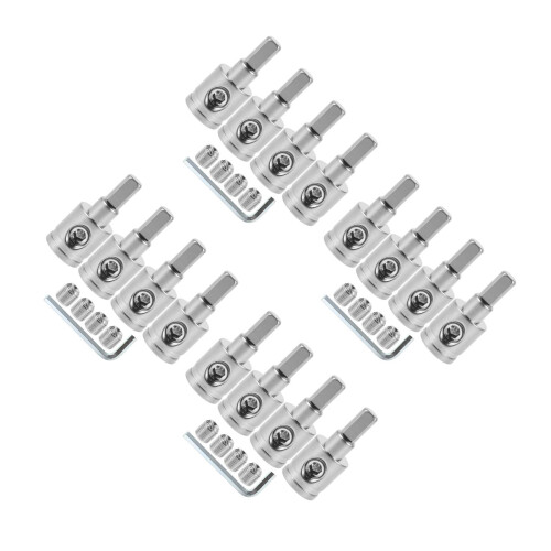 4Sets Durable Silver Brass Electrical Terminal Connectors Kit for Cars