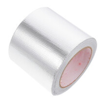 1Rouleau Ruban Adhésif Aluminium Fibre Verre Argent Réparation Pipe