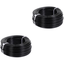 2Roules Fil En Aluminium Noir Flexible Pour Fabrication De