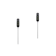 2Pièces Sonde Thermomètre Cuisine Électronique Noir Précis
