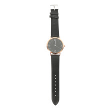 1Montre Femme Cuir Acier Quartz Élégante Casual Multi-Occasion
