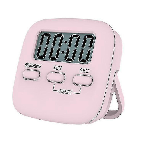 2 Pieces Pink Digital Kitchen Timer, Kitchen Timer, Large Digits, Countdown Stopwatch Timer, Kitchen Clock / Kitchen Alarm, Back Stand 1