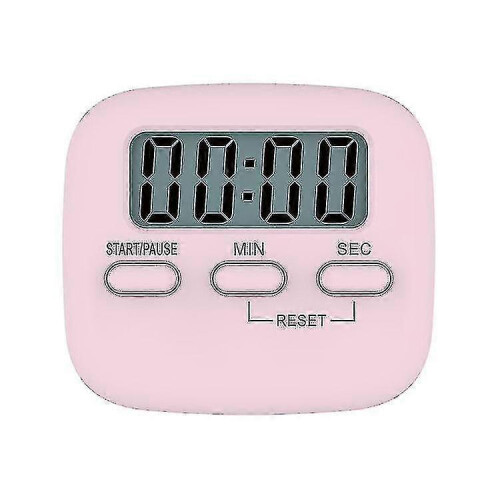 2 Pieces Pink Digital Kitchen Timer, Kitchen Timer, Large Digits, Countdown Stopwatch Timer, Kitchen Clock / Kitchen Alarm, Back Stand 2