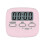 2 Pieces Pink Digital Kitchen Timer, Kitchen Timer, Large Digits, Countdown Stopwatch Timer, Kitchen Clock / Kitchen Alarm, Back Stand 4