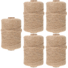 5Rouleaux Corde De Bricolage Décorative Khaki En Matériau Durable