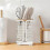 Knife Block Kitchen Knife Holder Storage Organizer(1 Pcs, White) 2