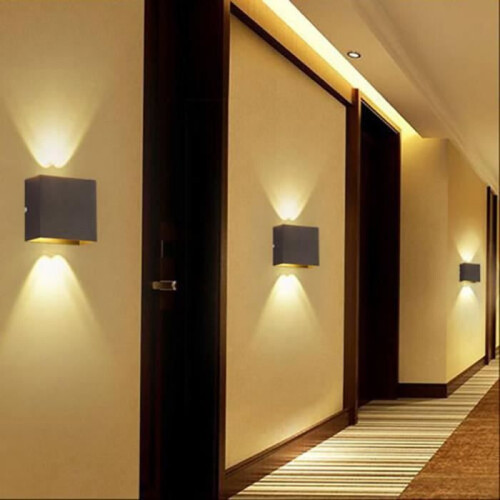 Επιτοίχιο φωτιστικό LED για εσωτερική χρήση, 6W, ζεστό λευκό, σύγχρονος σχεδιασμ 2