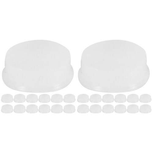 48Pièces Bouchons Pour Flûte Silicone Transparent Faciles À Installer