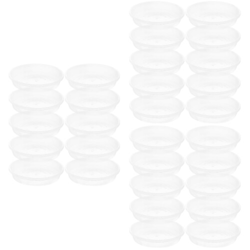 60Pièces Plateaux Drainage Plantes Transparent PP Longue Durée