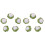 10Pièces Mini Broccolo Résine Vert Clair Décor Maison 1