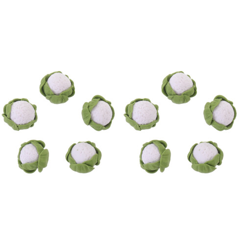 10Pièces Mini Broccolo Résine Vert Clair Décor Maison
