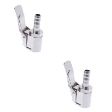 2Pièces Connecteur Valve Gonflage 6Mm Cuivre Argent