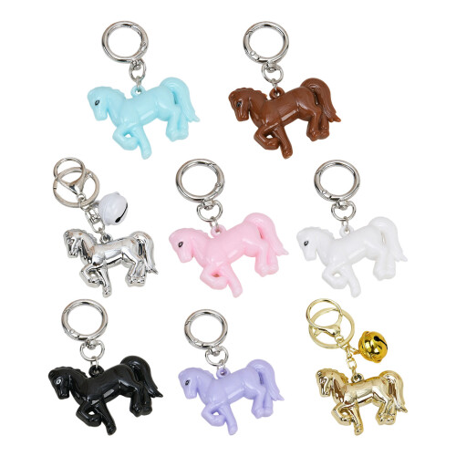 Multi Functional Acrylic Keychain Horse Shape Perfect for-Pink 1
