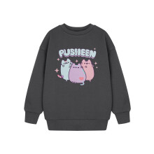 (11-12 Years) Pusheen Sweatshirt (Girls Grey)