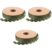 3Rouleaux Rubans DIY Verts Pour Décoration Cadeaux Fête D'automne