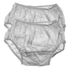 2Pcs Comfortable Reusable Adult Diapers Waterproof Pe Leakproof Pants