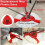 5 Piece Microfiber Mop Head Replacement Set, Compatible with 2 in 1 Turbo Mop, Washable and Durable 3