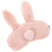 1Set Light Brown Kids Sleeping Mask Plush Gel Pack Travel Eye Cover