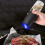 Electric Salt and Pepper Grinder Set 2 Pack 150ml Gravity Sensor Ceramic Burr with LED Light Adjustable Coarseness 5