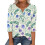 Women's sleeve V-neck T-shirts for Spring  comfortable,-Blue M 7