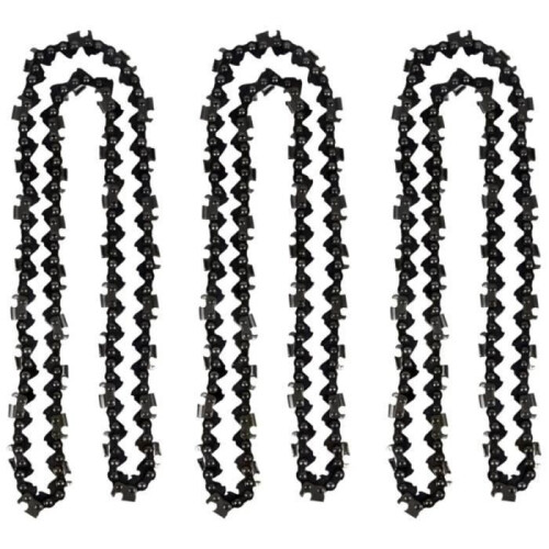 Chain Saw Chains 3 Pack 20 Inch 76 Drive Links 1.5 mm Thickness Durable Replacement Chains 1