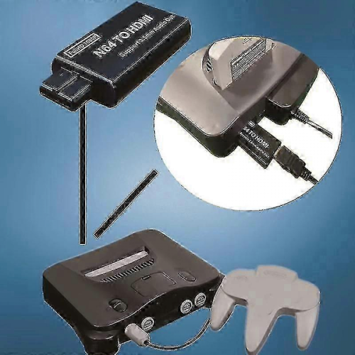 Μετατροπέας N64 σε HDMI για κονσόλα παιχνιδιών HD 1080P, προσαρμογέας N64 σε τηλεό 2