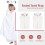 3 Pack Baby Hooded Bath Towel, Large 80 x 80 cm Bath Cape, Soft Cotton Newborn Gift 3