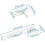 Adjustable Window Restrictor 2 Pack Universal for Casement Windows with Screws and Short Hook 2