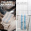 4 Pack Microfiber Replacement Mop Pads, Washable and Reusable, Compatible with H2Pro Mops, Grey, No Handle 5