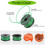 4 Replacement Spool Line Reels with 1 Cutter Cap for String Trimmers, Compatible Model 90583594 2