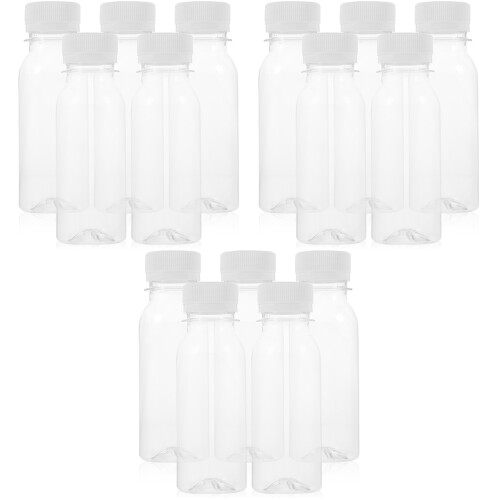 15Pièces Bouteilles À Réutilisables Transparentes Bouchon 1