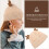 4Pièces Bonnet Beige Tricoté Antler Pour 6